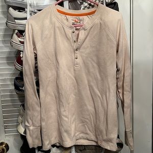 Field and Stream Women’s LS Thermal Shirt Tan Size Small
